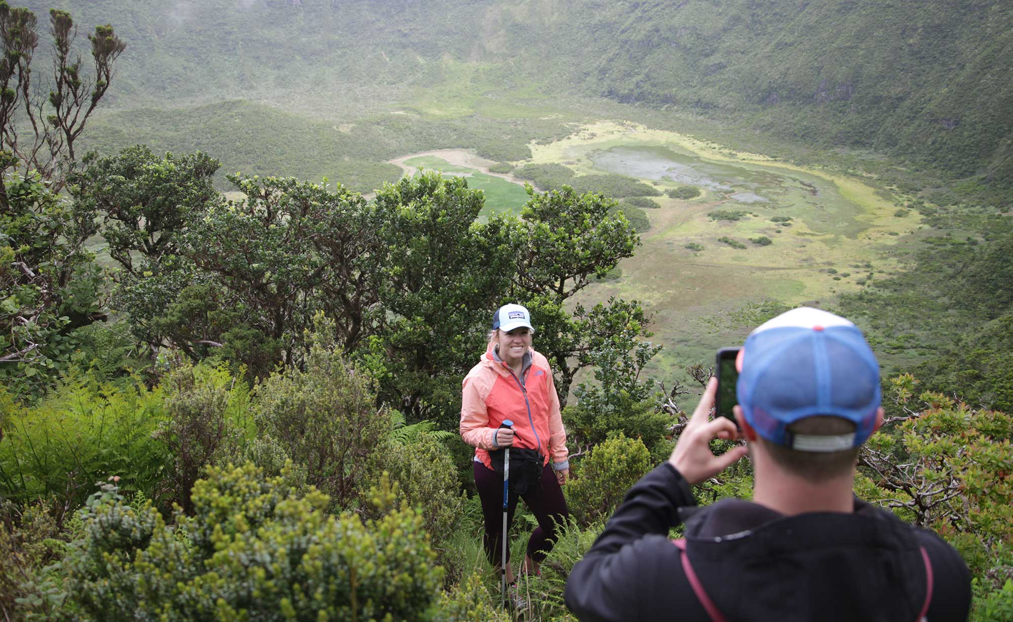 a men taking a pricture of his girlfriend