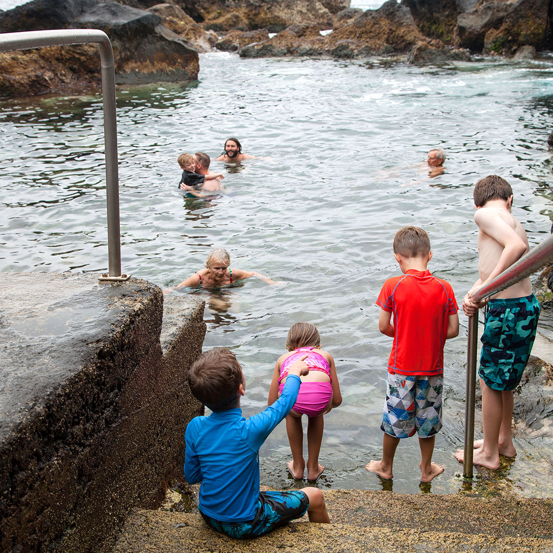 natural pool hopping