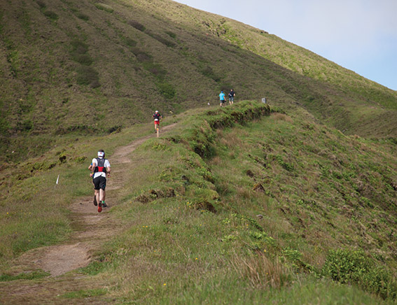 Trail running in Faial